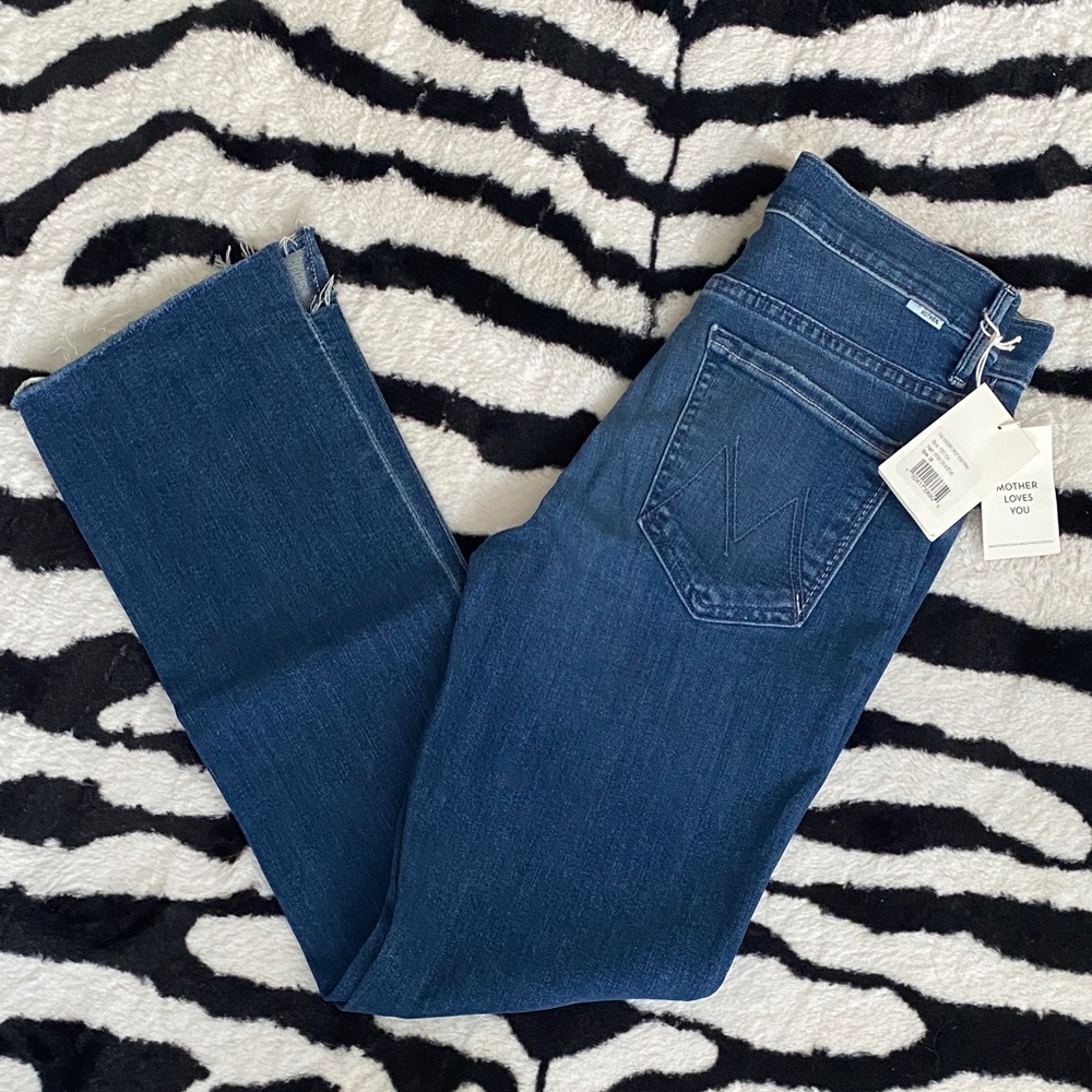 😍MOTHER THE INSIDER CROP STEP FRAY JEANS 👖 SIZE 26